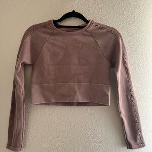Aerie Long Sleeved Crop Shirt